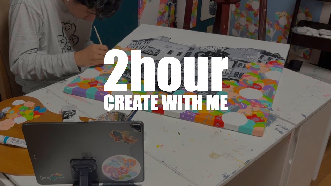 Create With Me PART15 2hours(1h-10min-1h) with chill music[26.1.8][For Create,Study or Work]