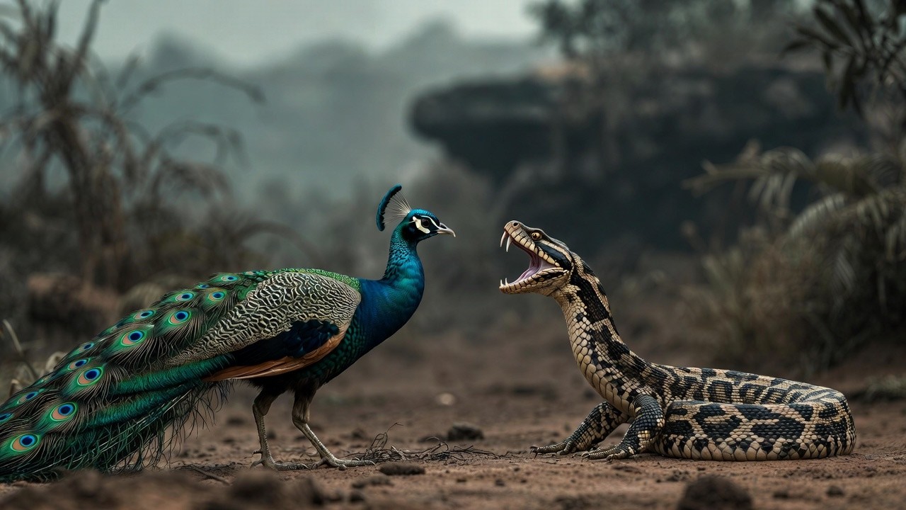 Life Million Years Ago | Peacock vs Snake