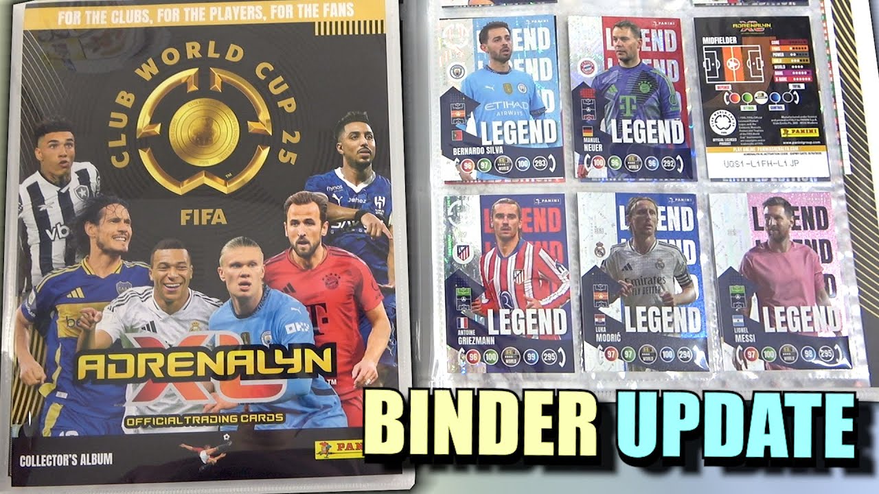 ADRENALYN XL FIFA CLUB WORLD CUP 2025 BINDER UPDATE | New Golden Baller Cards & Limited Editions