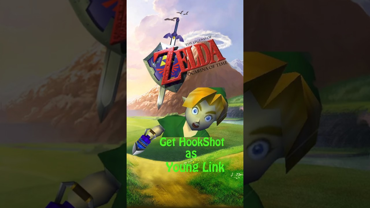 Get The Hookshot as YOUNG LINK #zelda #ocarinaoftime #randomizer #oot #twitch #speedrun #nologic
