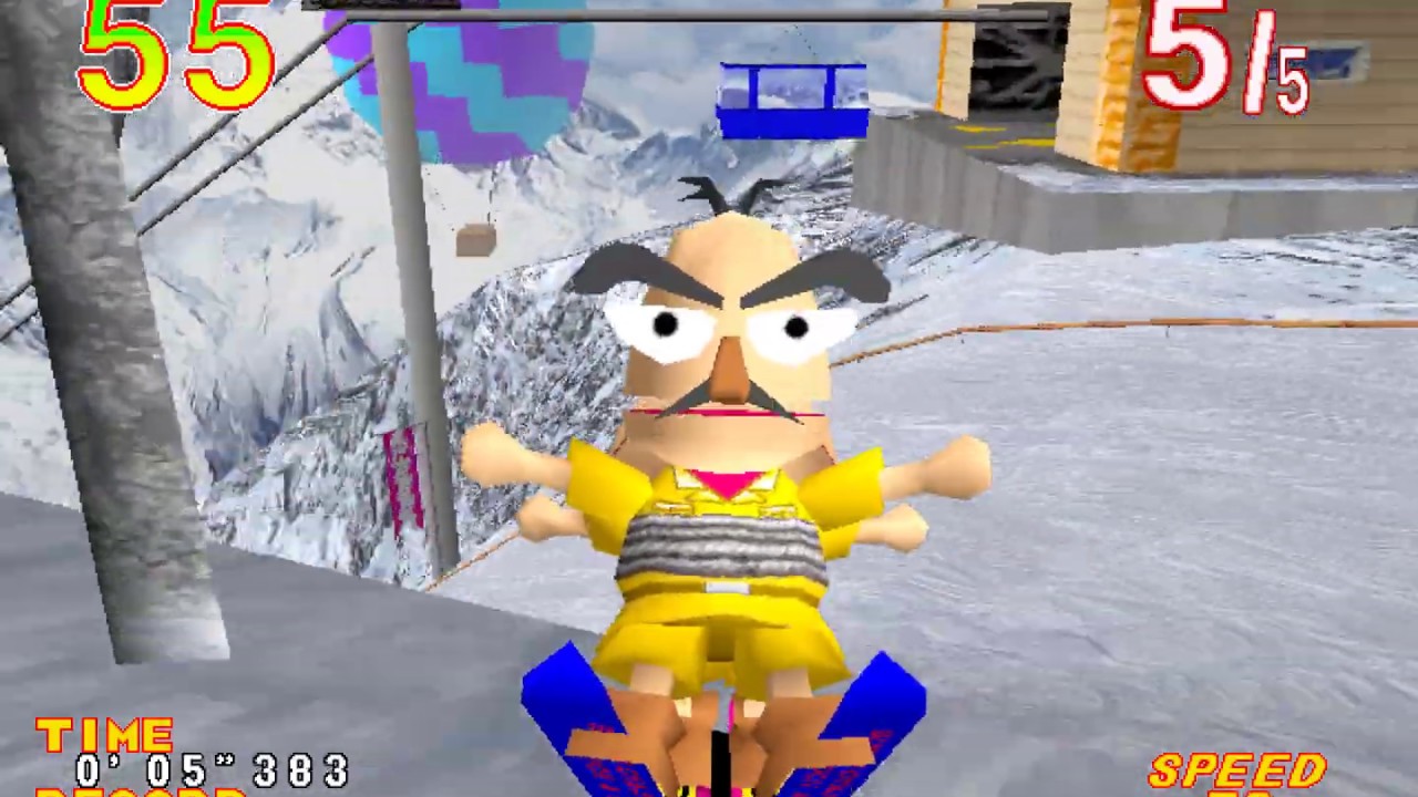 Alpine Racer 2 arcade 60fps