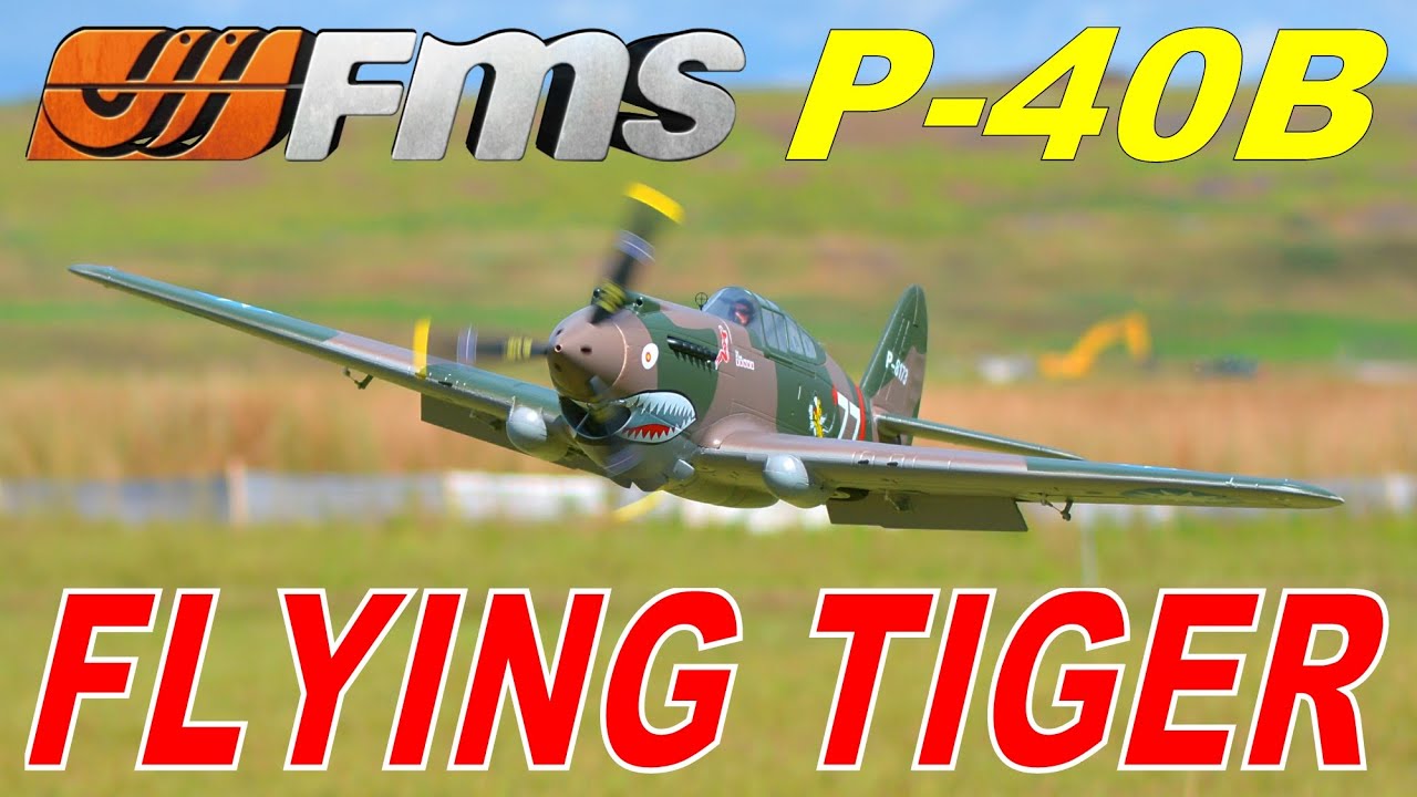 FMS P-40B FLYING TIGER 1400mm FLIGHT DEMO By: RCINFORMER