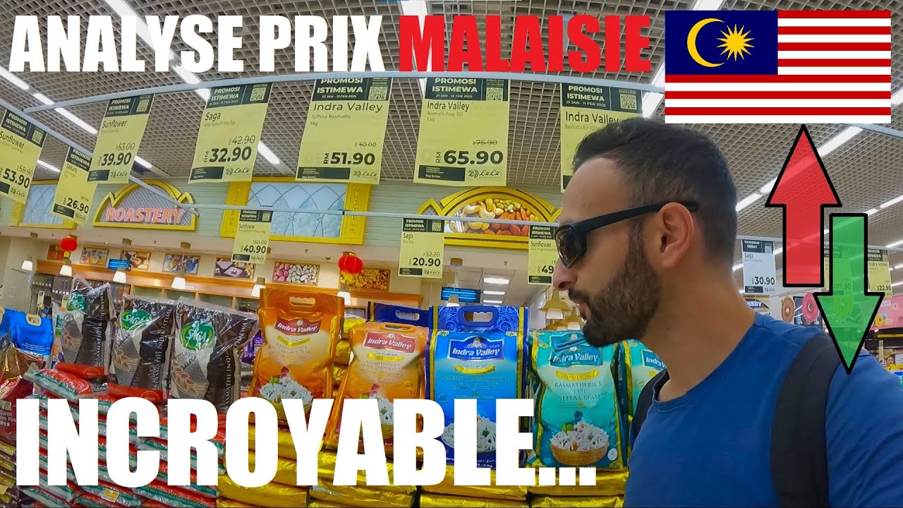 🇲🇾 Prix dans 1 Supermarché en Malaisie. Lulu Market Kuala Lumpur. Comparaison avec la France vs KL