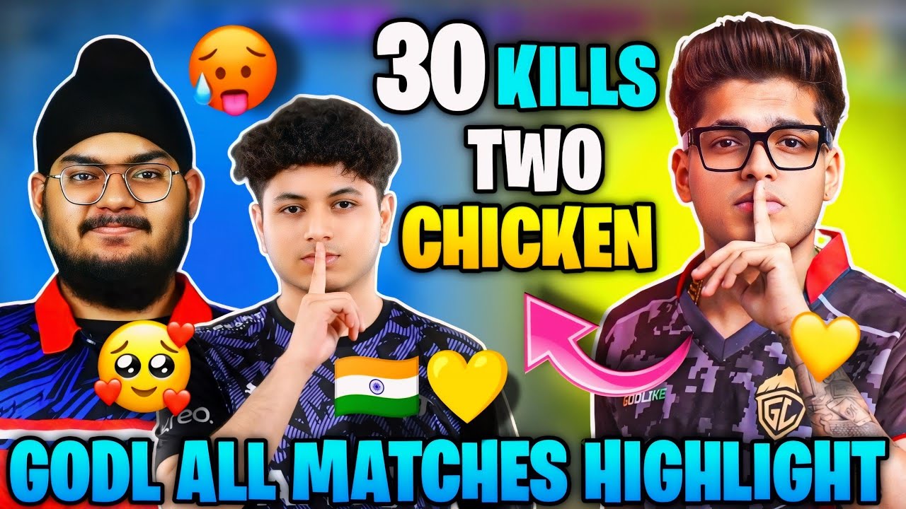 GODLIKE #2 OVERALL 😵 JONATHAN 👑 VS NINJABOY 💙 GODL 30 FINISHES 💛 GODL ALL MATCHES HIGHLIGHT ✅ | GODL