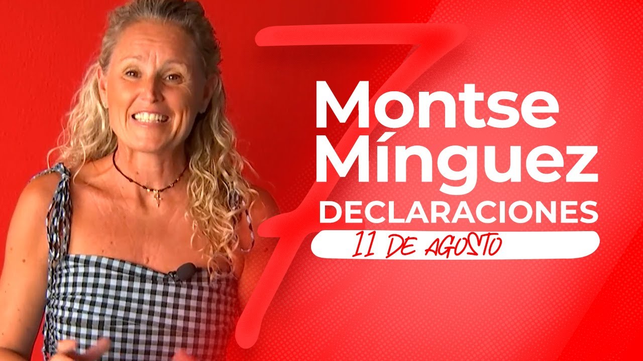 Declaraciones de Montse Mínguez