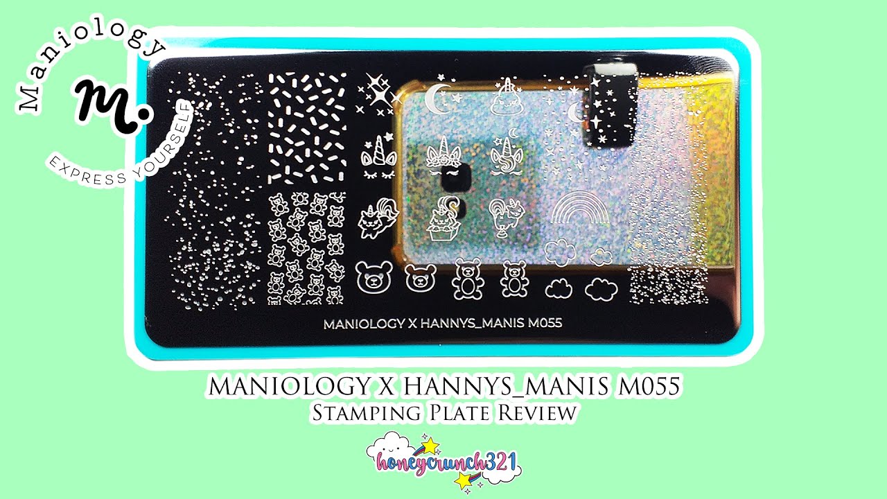 MANIOLOGY X HANNYS_MANIS M055 Stamping Plate Review | honeycrunch321