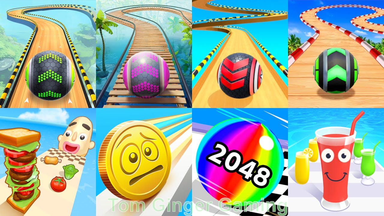 Going Balls, Ball Run 2048, Rolling Ball Sky Escape, Sandwich Runner, Coin Rush speedrun gameplay