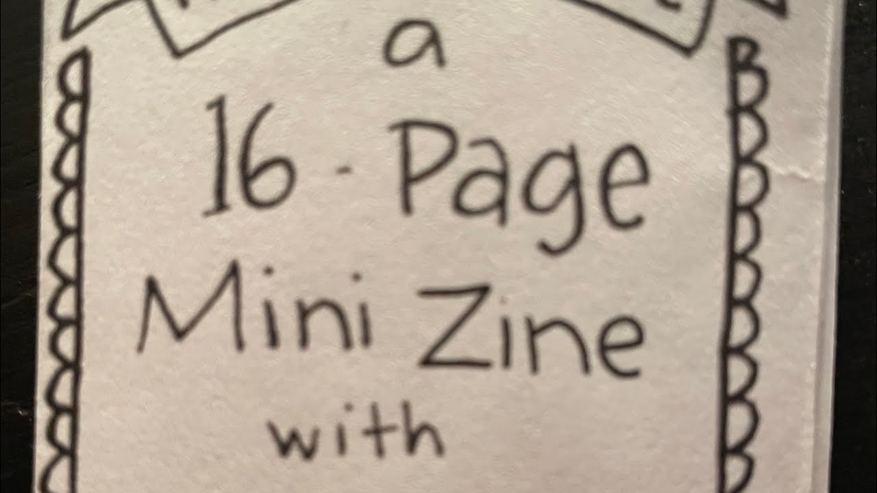 How to make a 16-page Mini Zine with Letter-Sized Paper