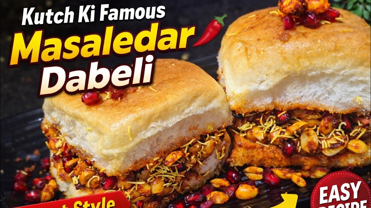 कच्छ की फेमस दावेली मसाला और चटनी | Ek bite aur dabeli ka asli swad aa jaye | Street styl dabeli 