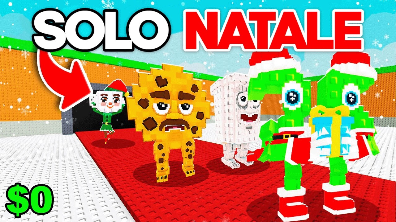 Da $0 a $100 TRILIONI SOLO con BRAINROT di NATALE❄️su STEAL A BRAINROT!