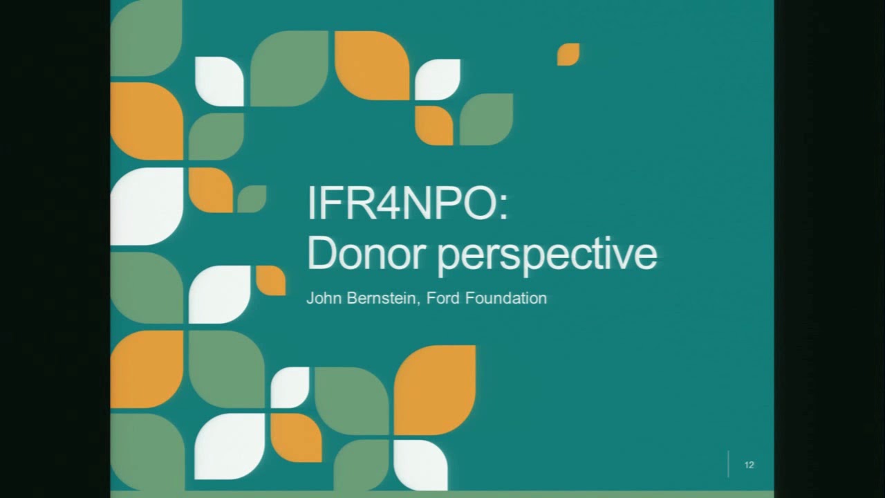 International Financial Reporting for Non Profit Organizations (#IFR4NPO) initiative