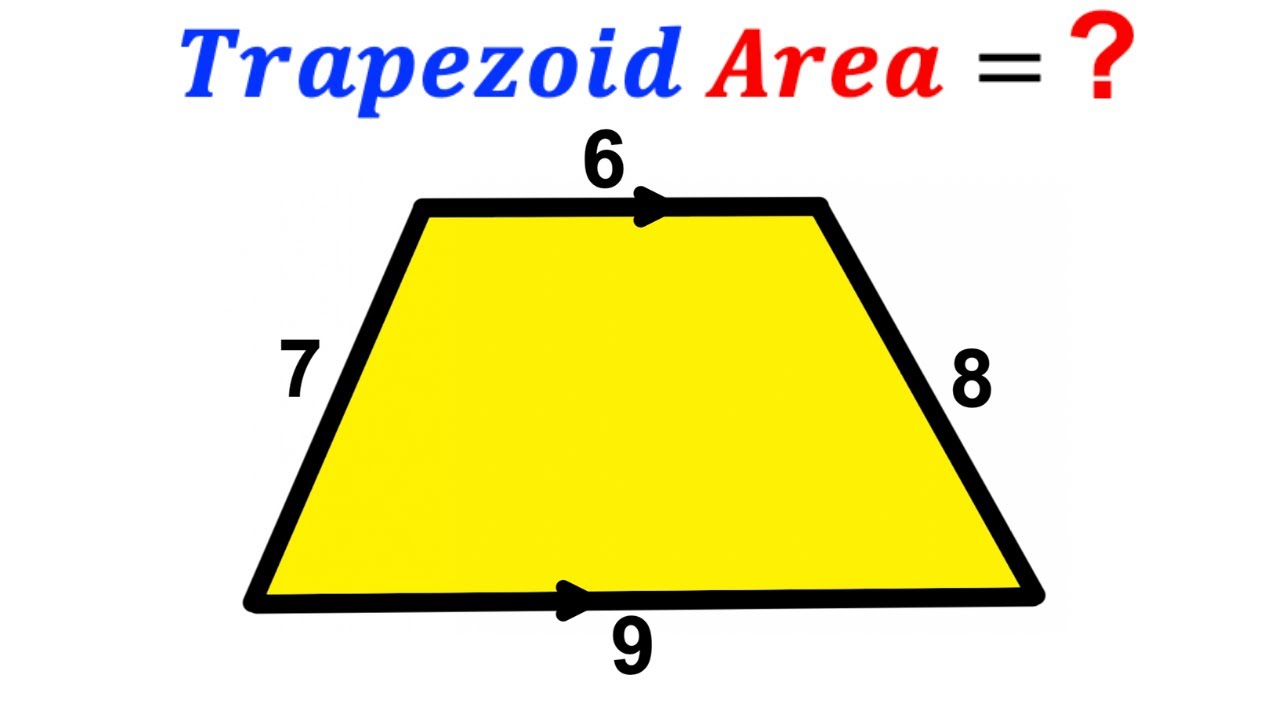Can you find area of the Yellow Trapezoid? | (Triangle) | #math #maths | #geometry