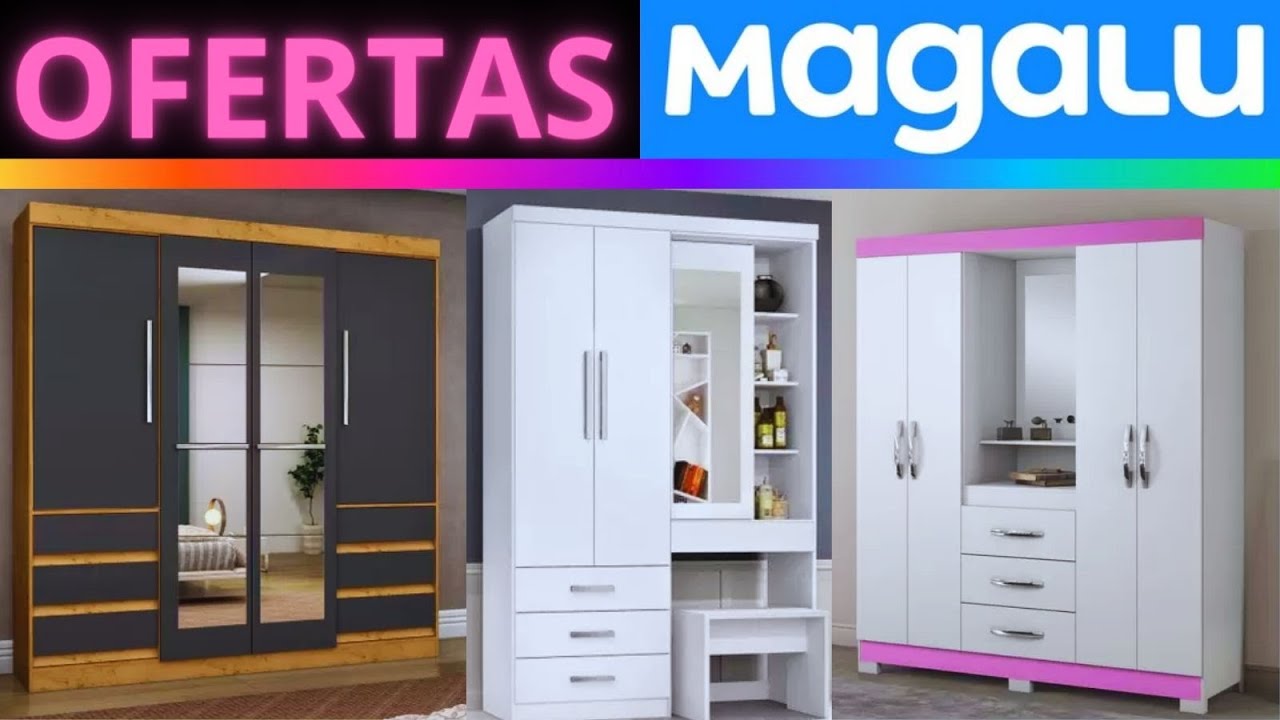 PROMO&Ccedil;&Otilde;ES DE GUARDA ROUPAS CASAL E SOLTEIRO NO MAGAZINE LUIZA