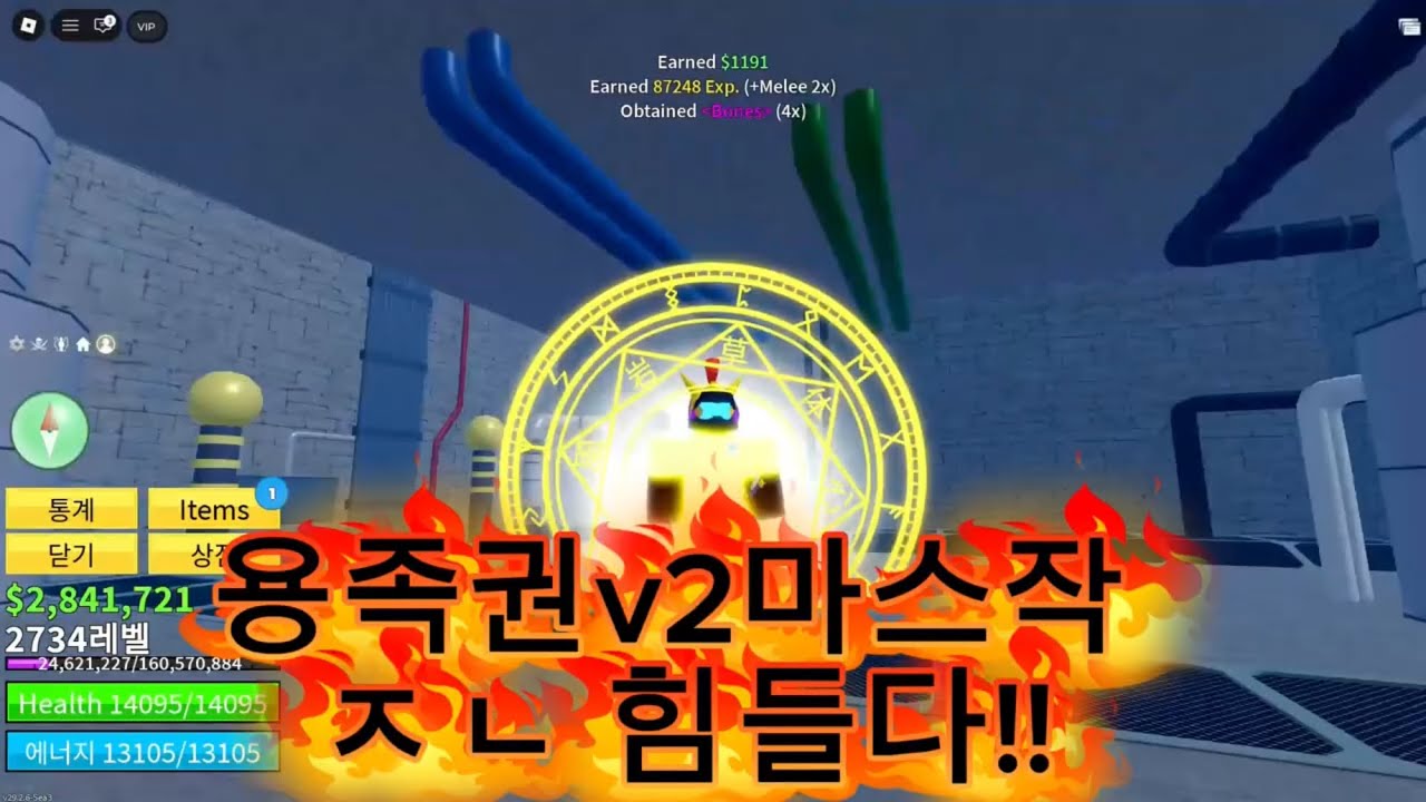 블피 용족권v2 마스500