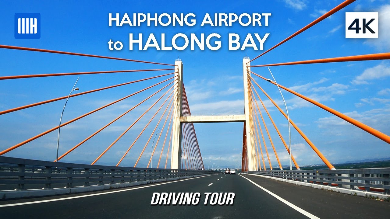 [4K] Driving tour from Cat Bi Airport (Hai Phong) to Ha Long Bay (Ha Long city) - Vietnam Expressway