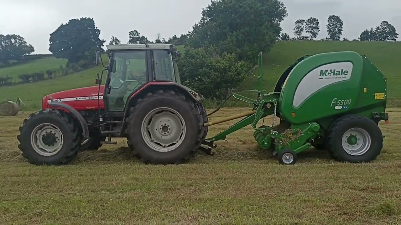 Massey Ferguson 6290 McHale f5500 baling silage Ireland