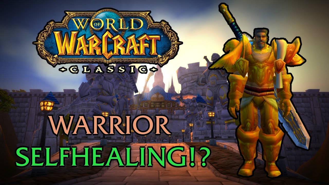 WOW Classic - Warrior selfhealing with Diamond Flask!