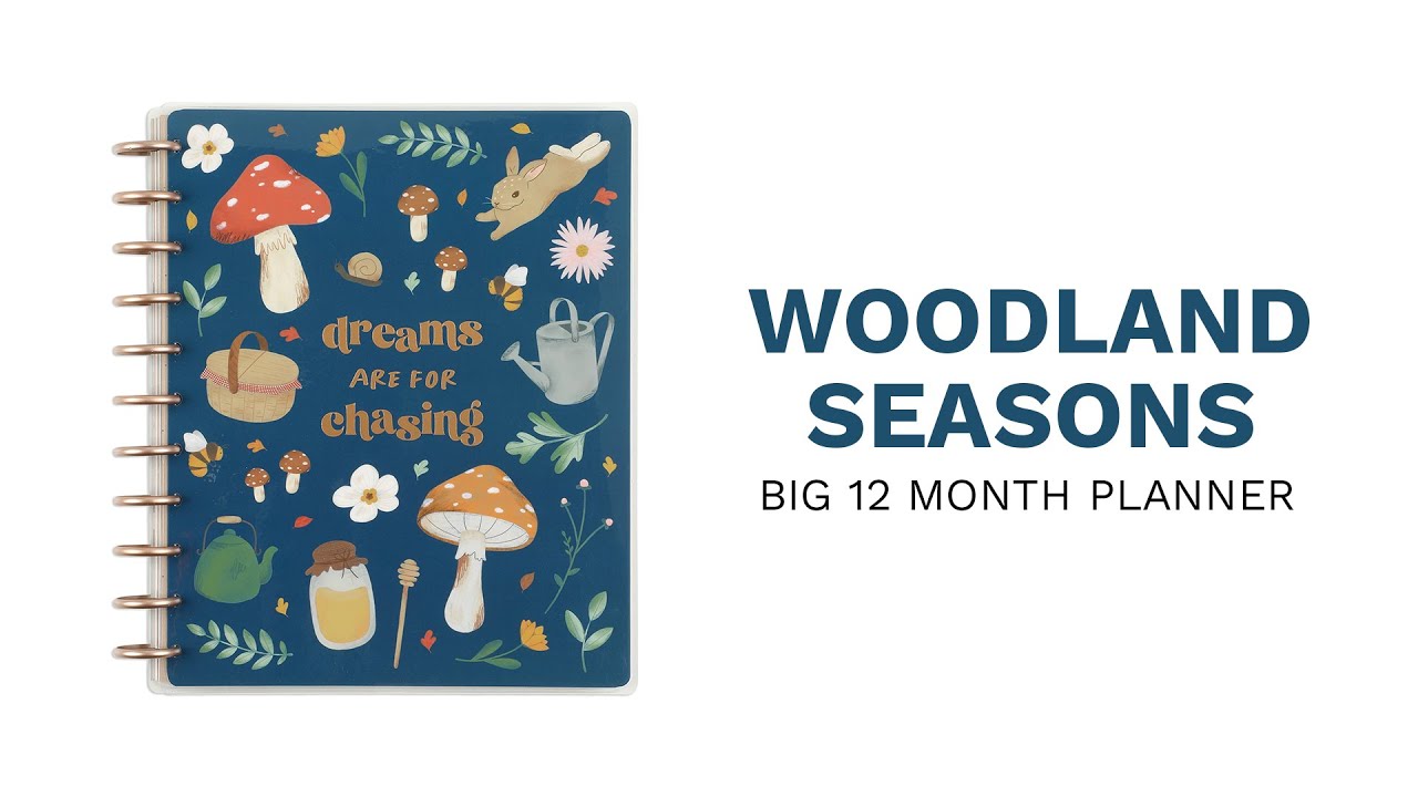 2024 Woodland Seasons Happy Planner Big Vertical Layout 12 Months | PPBD12-147