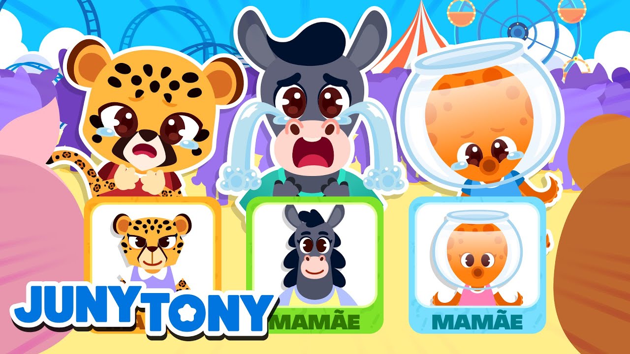 Cadê a Mamãe? | Ajude os Bichinhos! | Música Infantil | JunyTony em Português