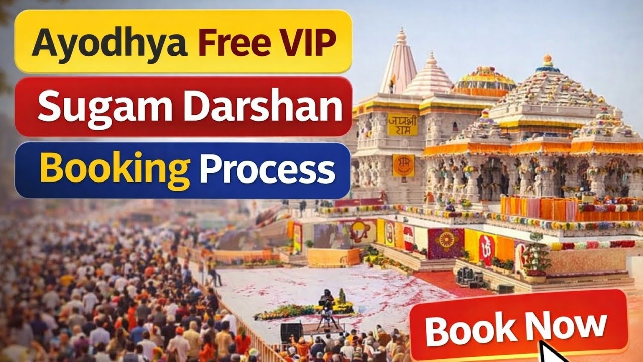 Ayodhya Free Sugam Darshan Booking Process