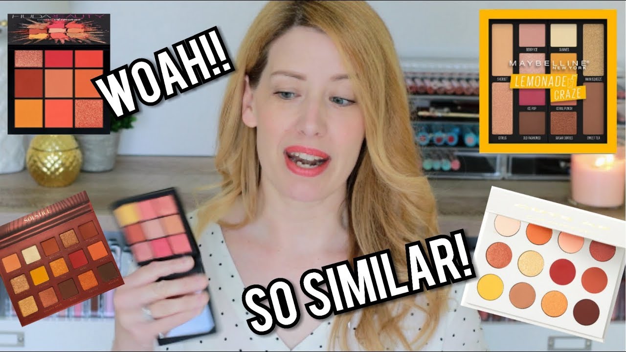 Warm Palette DUPES | Huda Coral Obsessions vs. Yes Please vs. Lemonade Craze vs. Solstice