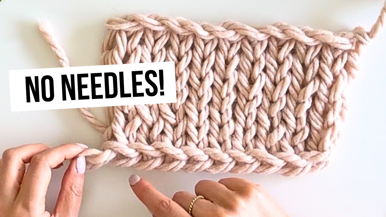 КАК ВЯЗАТЬ ПАЛЬЦАМИ? 👉🧶🤏 Простой урок для начинающих