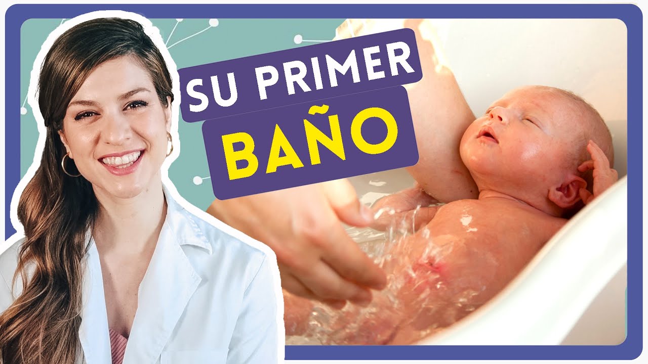 CÓMO y Cuándo BAÑAR A UN bebé RECIÉN NACIDO 🌊  (paso a paso) El primer baño del bebé