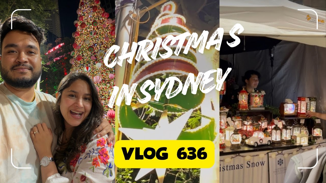 Click & Collect Chaos в David Jones + Sydney Christmas Tree Night | Nepali Vlog 638