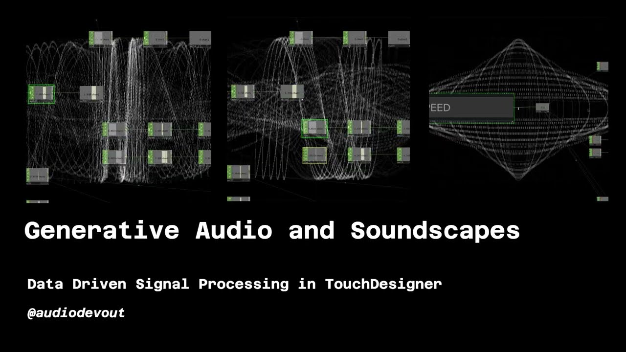 Generative Soundscapes and Data Driven Signal Processing - TouchDesigner Tutorial