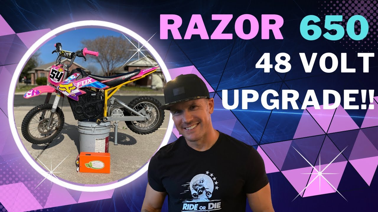 Как модернизировать ваш мотоцикл Razor Dirt MX500, MX650, SX500 и RSF до 48 вольт⚡️ Шаг за шагом! 💪🏼