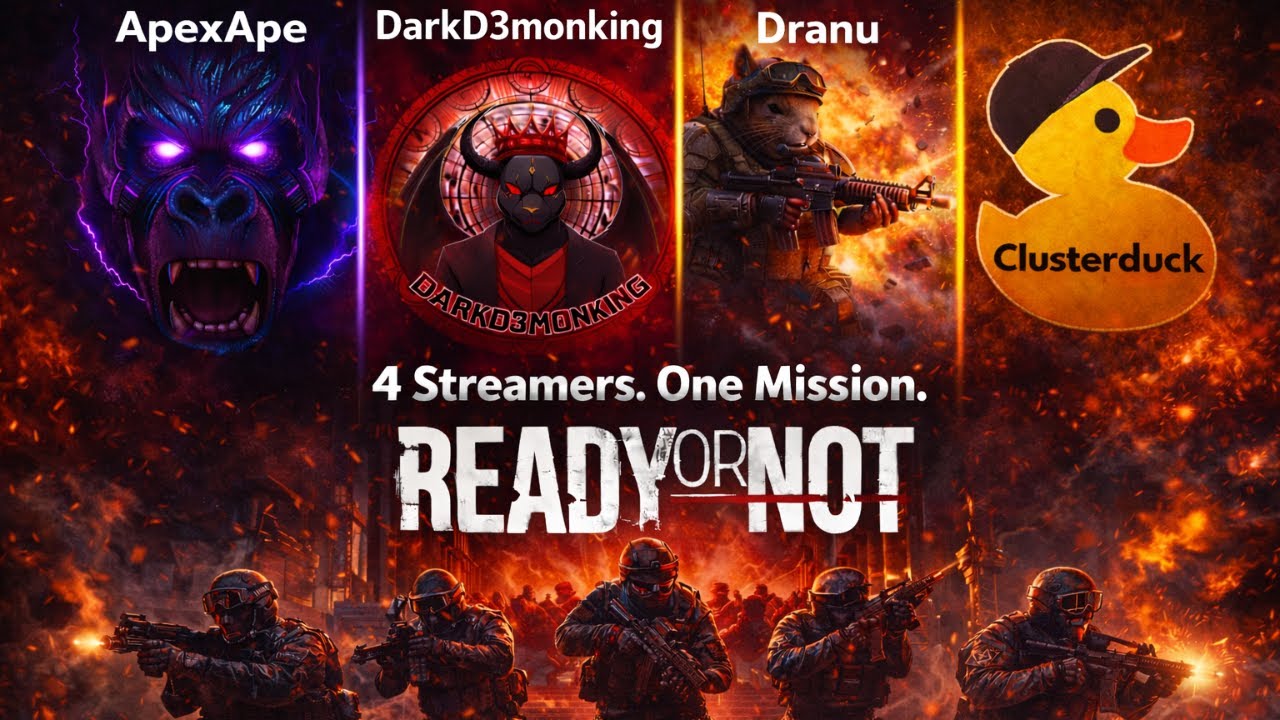 4 Streamers. One Mission. | READY OR NOT Co-Op Chaos