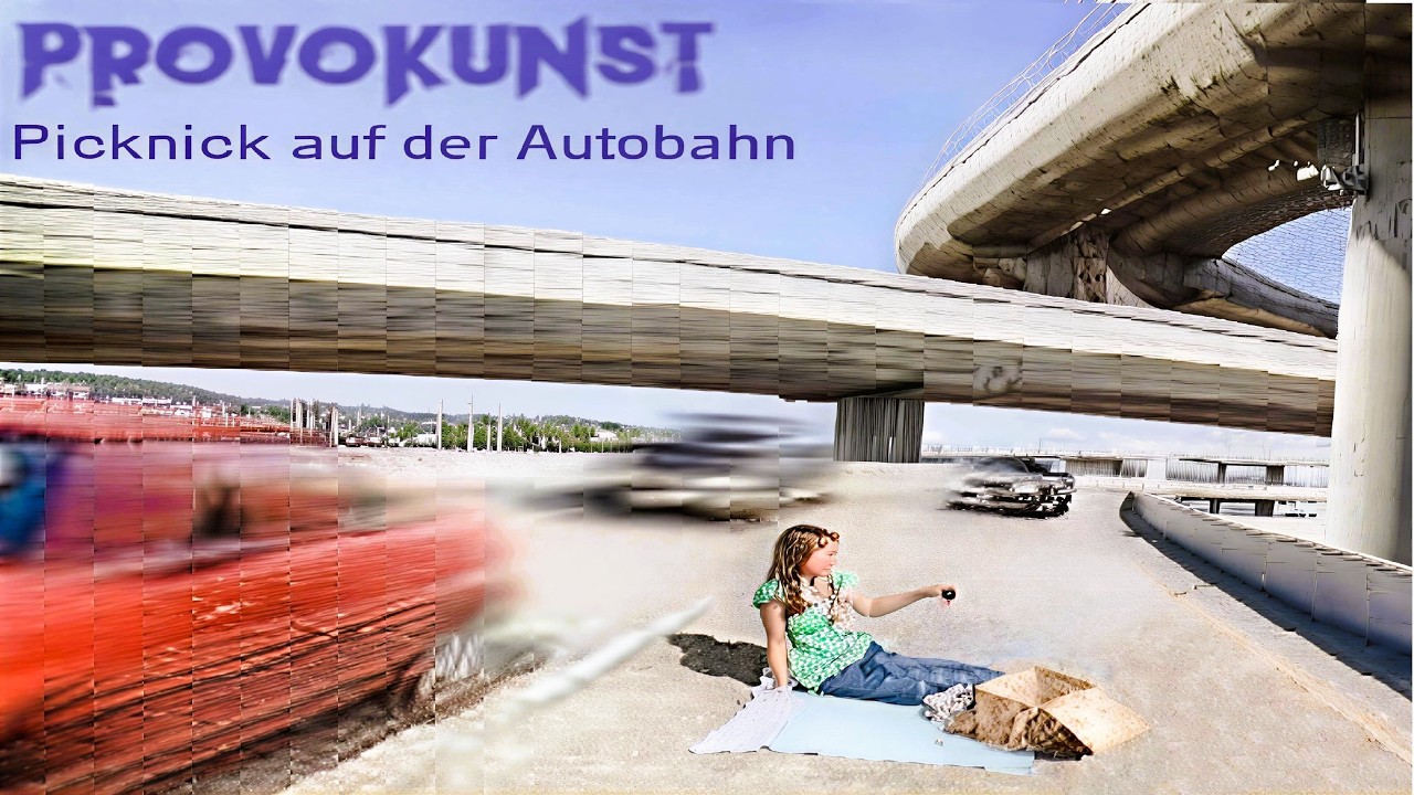 PROVOKUNST - Picknick auf der Autobahn