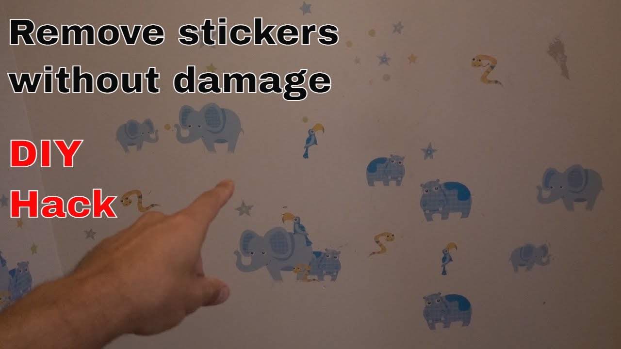 How to remove stickers from walls and ceilings without damage