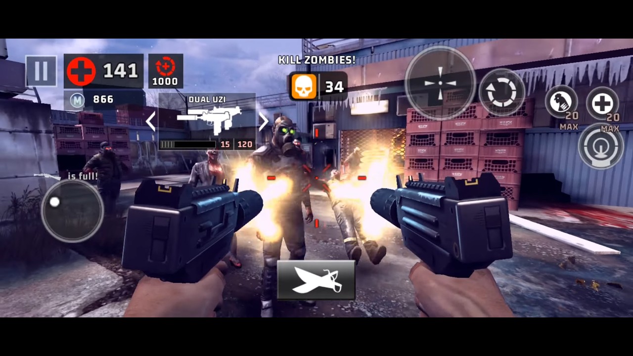 DEAD TRIGGER 2 DUAL UZI UNCUT ASSAULT MISSIONS WITH EVERY BOSS #dt2