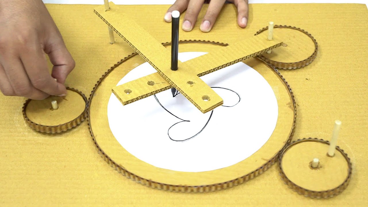I Try to make Design Drawing Machine From Cardboard