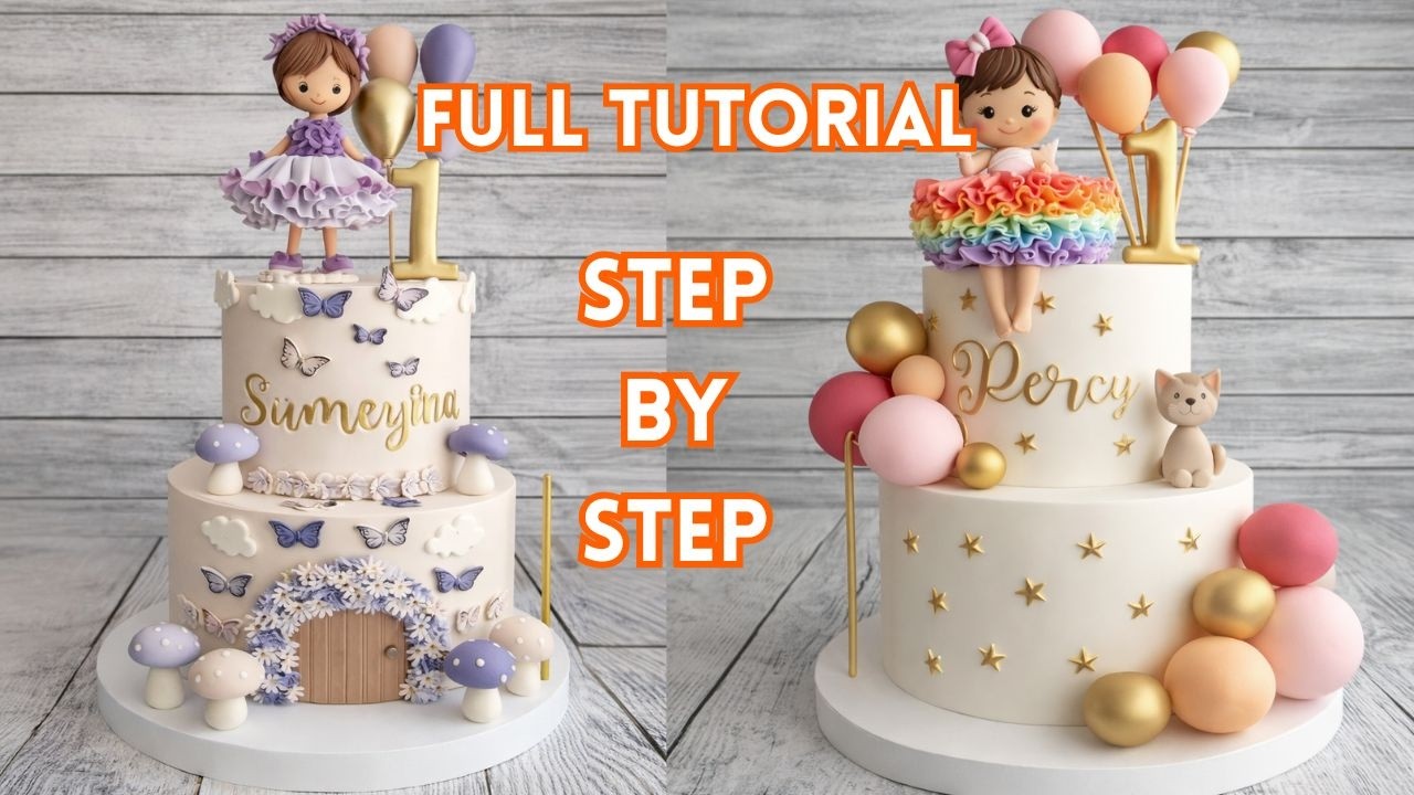 Beautiful Birthday Cake For Girls | Princess Birthday Cake | Baby Girl Cake Cake #princesscake