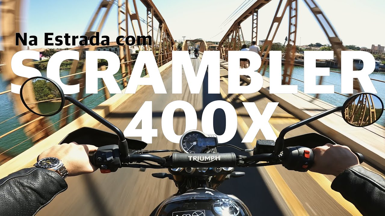 Testando a Triumph SCRAMBLER 400X na Estrada! Rolê Monstro com a Moto de 400cc da Marca Inglesa!