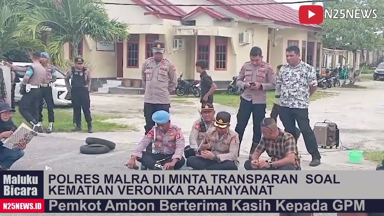 OKP DAN ALIANSI GERUDUK POLRES MALRA, MINTA TRANSPARANSI PENYIDIKAN KASUS KEMATIAN  VERONIKA