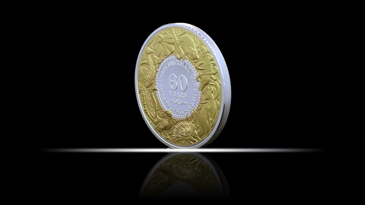 Decimal Currency 60th Anniversary 2026 $1 Gold-plated 1oz Silver Proof Coin