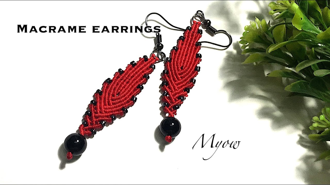 MACRAME EARRINGS | SIMPLE RHOMBUS | MYOW 299