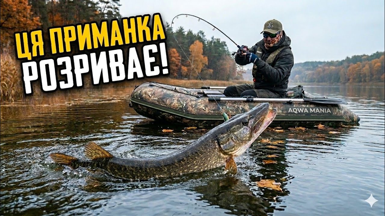 Щуки цю приманку РОЗРИВАЮТЬ! Сім клювань за годину. Ранковий вихід риби. Big bait.