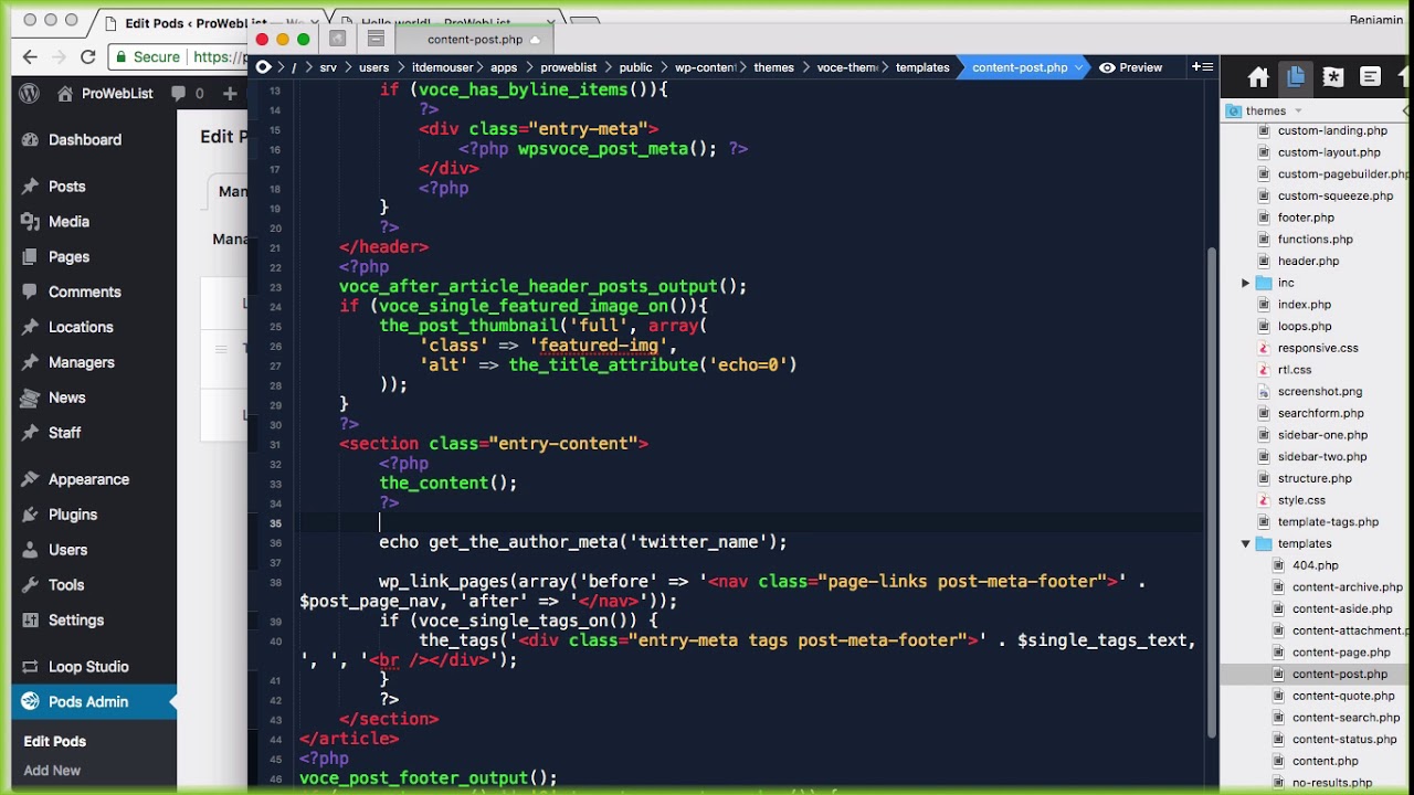Pods – The Complete Process of Extending WordPress – Session 3