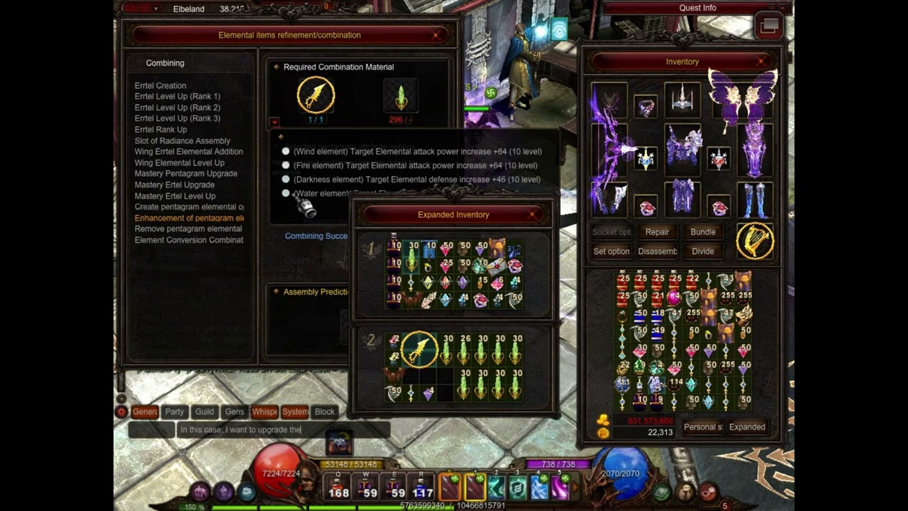 Upgrading Mastery Pentagram Elemental Option to +10 - Mu Online