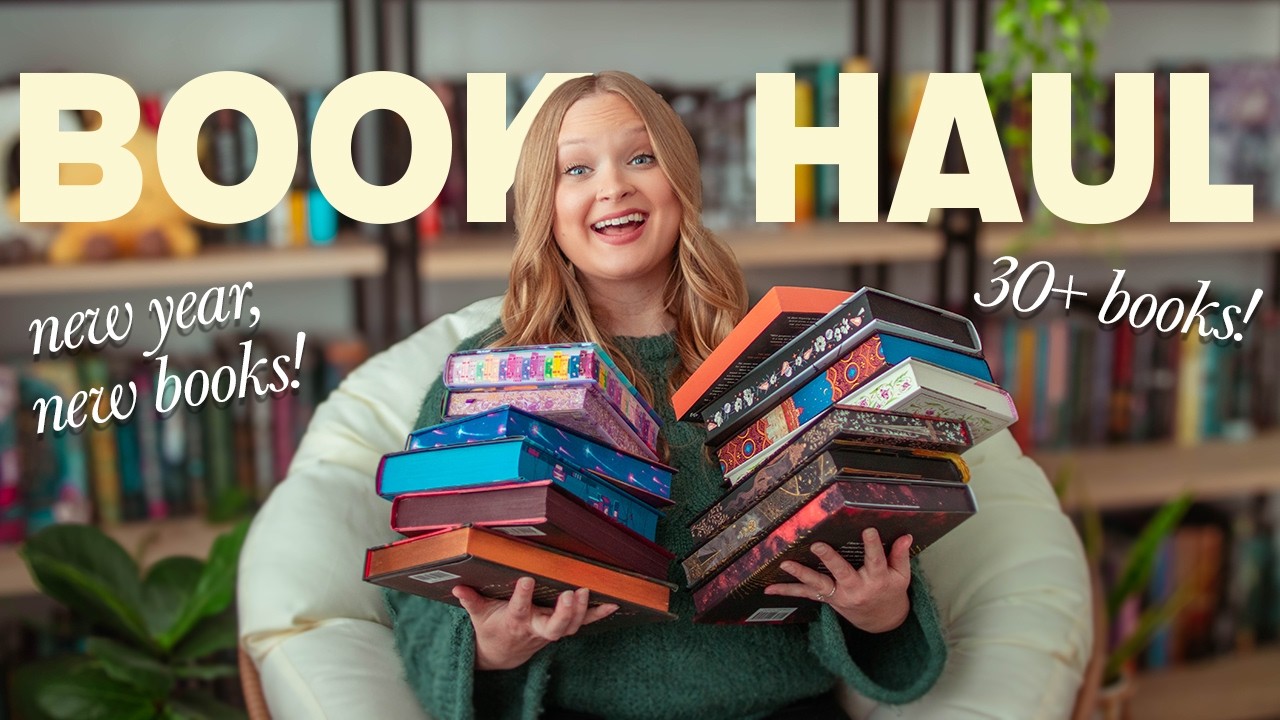 HUGE BOOK HAUL \\ new year, new books! special editions, ARCS, fantasy, mystery & more ✨ 30+ books!