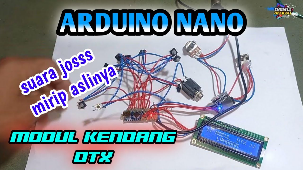 Modul Kendang DTX Rakitan Pakek Arduino Nano Mirip Aslinya.