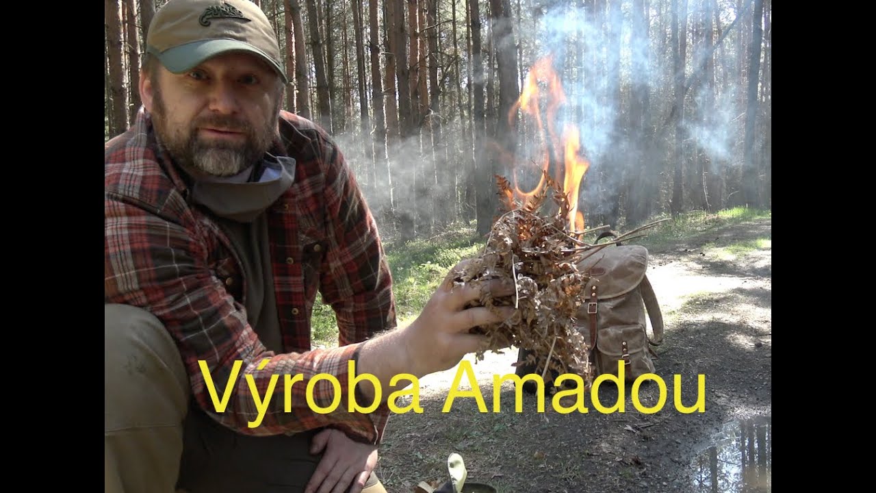 Výroba Amadou -hubky z Troudnatce kopytovitého