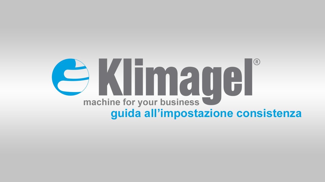 KLIMAGEL- Guida impostazioni parametri consistenza