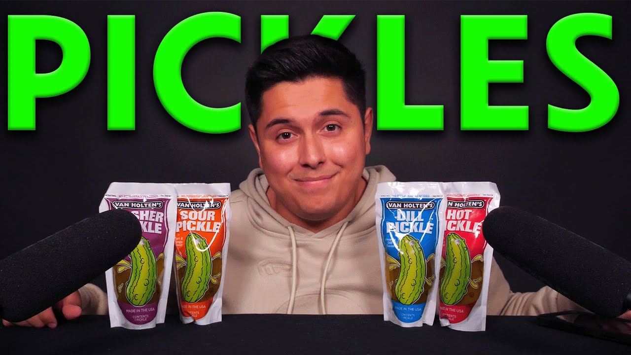 ASMR | GIANT Pickle Tasting Session | Ear to Ear Eating Sounds