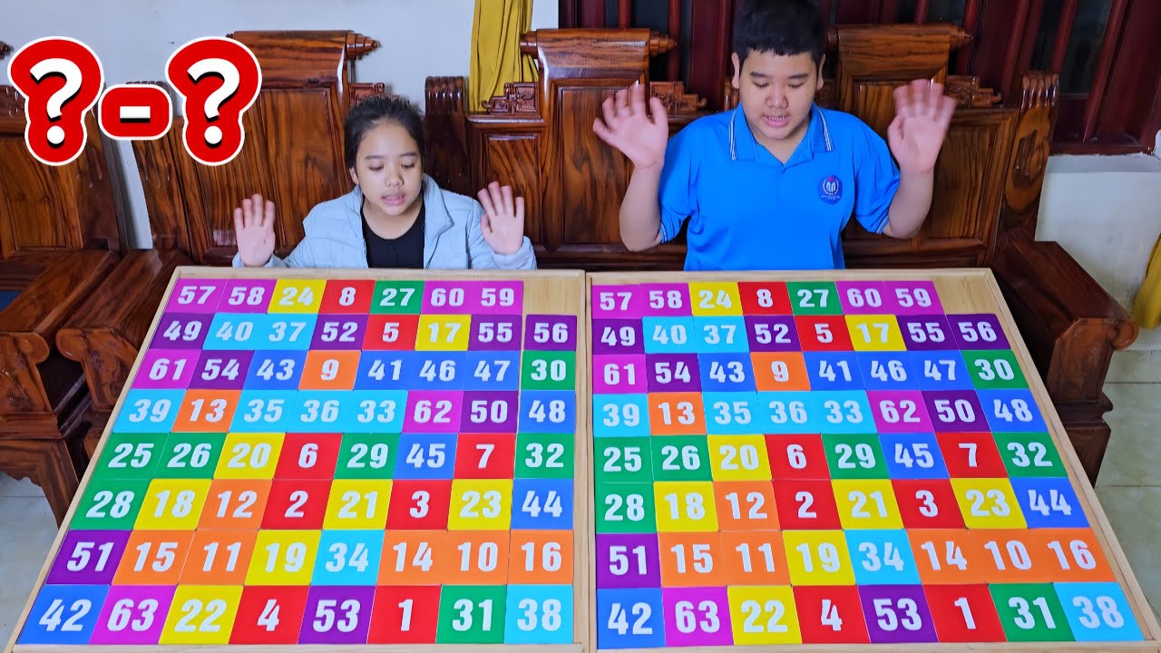 🧠🧠🧠 Numpuz 8x8 Number and Color Puzzle Game, IQ Training Game 🔥 Level 09