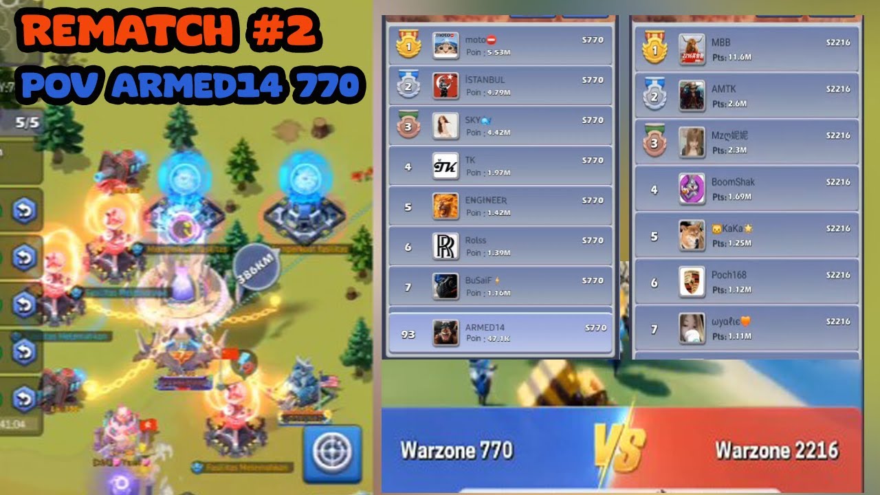 TOPWAR - POV ARMED14 #2 SVS 770 vs 2216 | Top War Indonesia